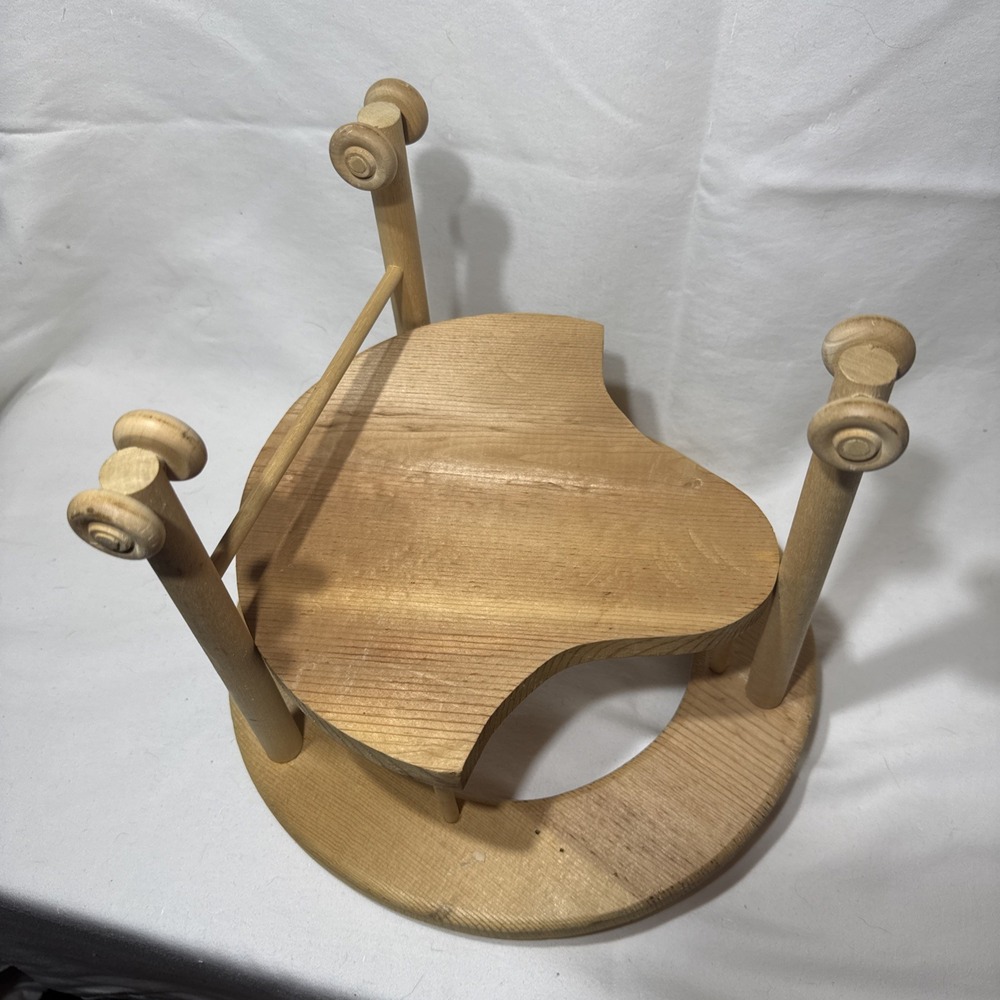 Antique Vintage Primitive Wooden Baby Walker Doll Display Toy Doll Accessory - Picture 9 of 14
